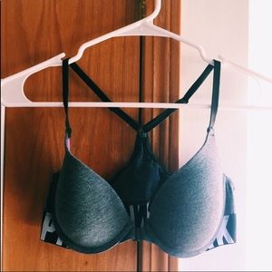 victoria’s secret PINK racerback push up bra